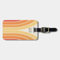 Retro Stripes 70's 80s Orange Yellow