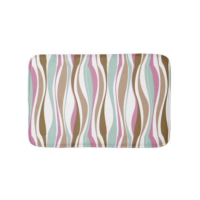 Retro Stripes Bath Mat (Front)