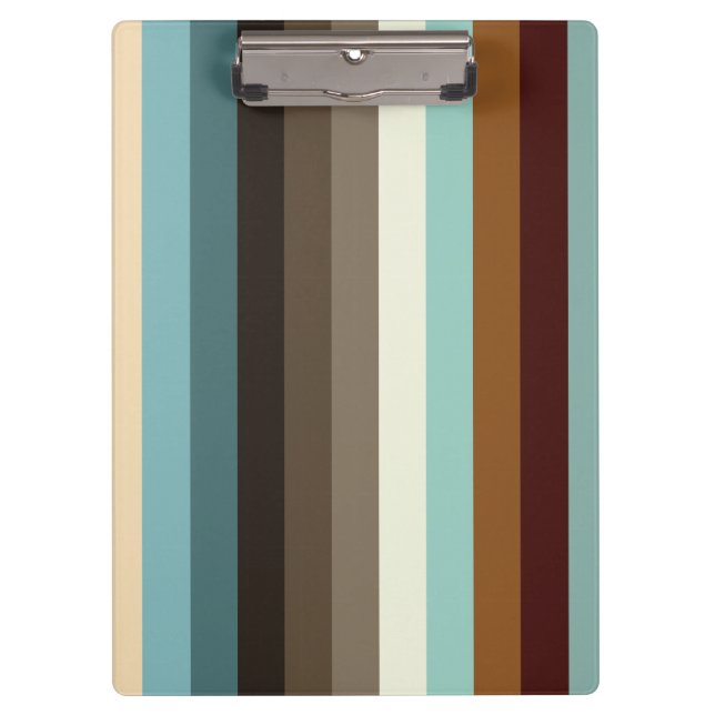 Retro Stripes Clipboard (Front)