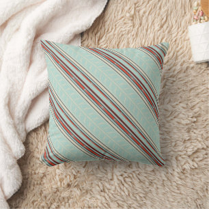 Retro Stripes Colourful Cushion