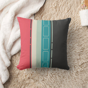 Retro stripes cushion