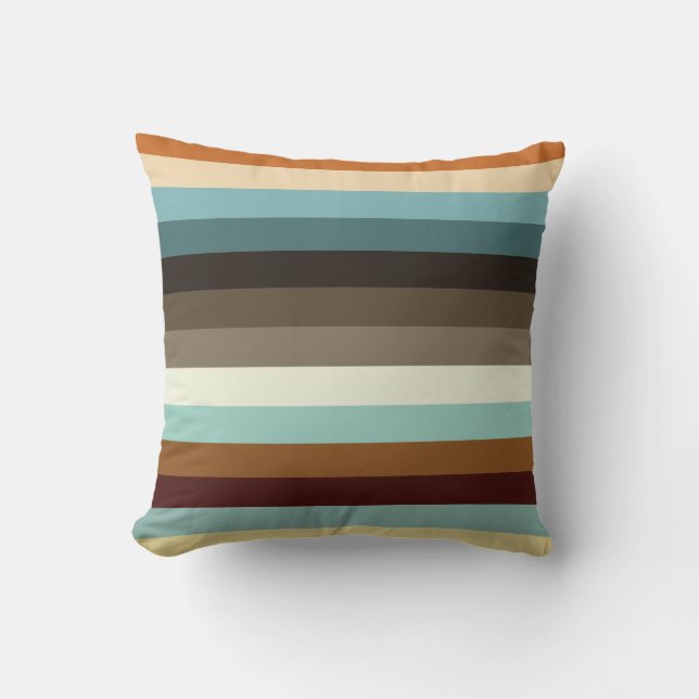 Retro Stripes Cushion (Front)