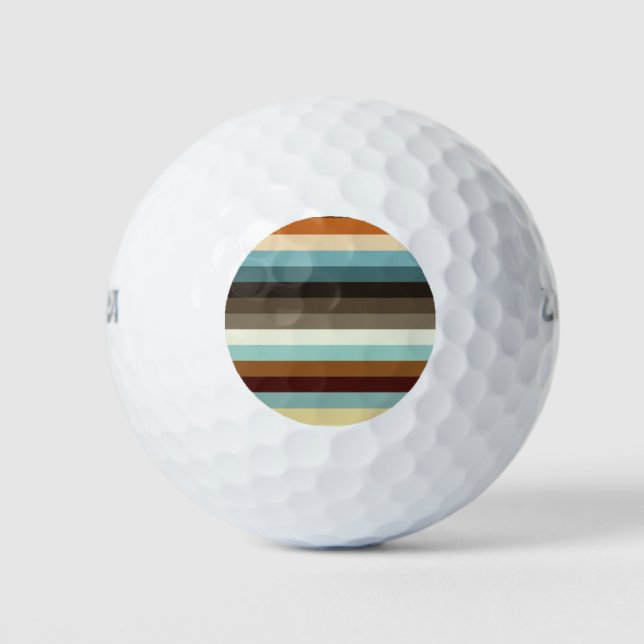 Retro Stripes Golf Balls (Front)