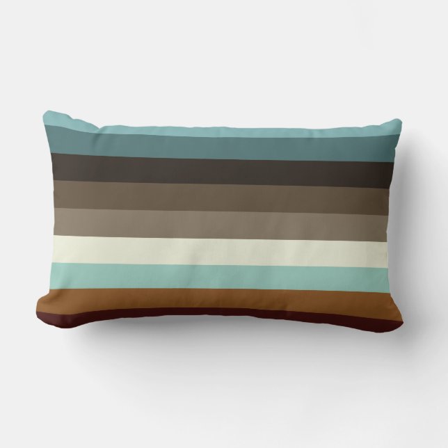 Retro Stripes Lumbar Cushion (Front)