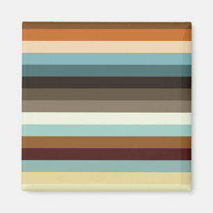 Retro Stripes Magnet