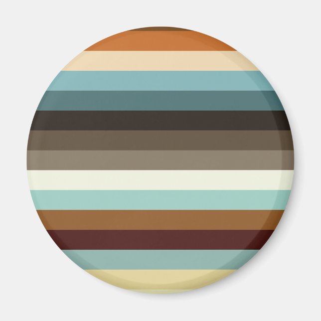 Retro Stripes Magnet (Front)