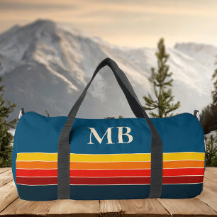 Retro Stripes Monogram Duffle Bag