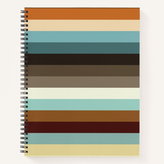 Retro Stripes Notebook (Front)