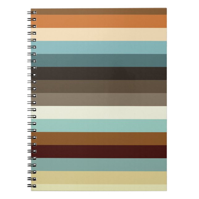 Retro Stripes Notebook (Front)