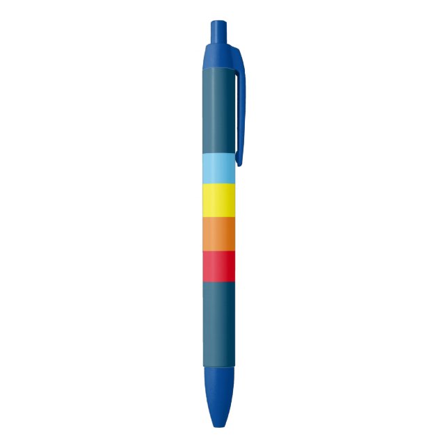 Retro Stripes Pens (Navy Blue Multi) (Bottom (Vertical))