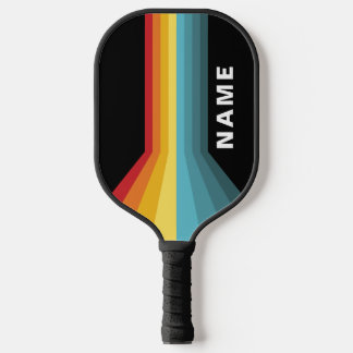 Retro Stripes Personalised  Pickleball Paddle