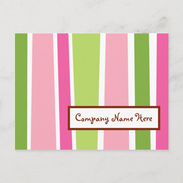 retro stripes postcard (Front)