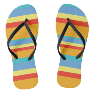Retro Stripes Thongs