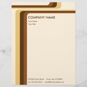 retro stripes : v.2 : personalized letterhead