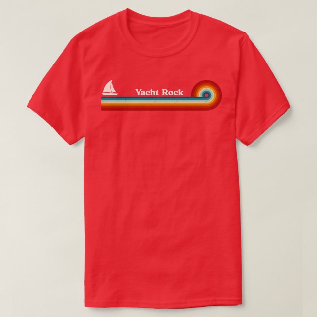 Retro Stripes Yacht Rock Great Design T-Shirt (Design Front)
