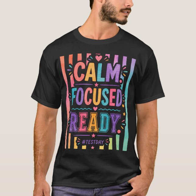 Retro Stripes You Got This Test Day Testing T-Shirt (Front)
