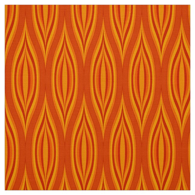 Retro style 60s 70s pattern fabric (Swatch)