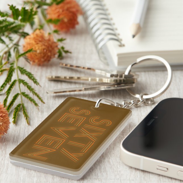 Retro Style 67 Key Ring (Front Right)