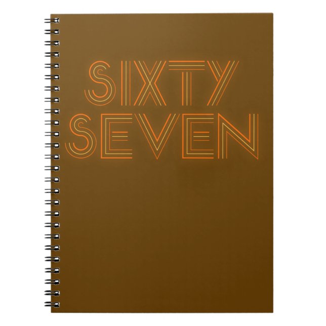 Retro Style 67 Notebook (Front)