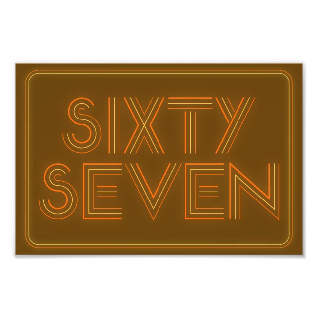 Retro Style 67 Poster (Front)