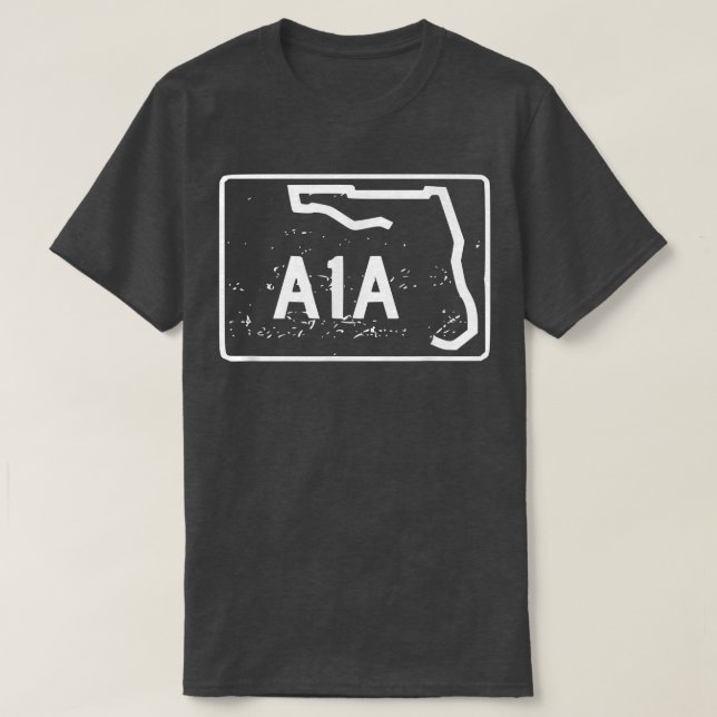 Retro Style A1A Beachfront Avenue Tee  (Design Front)