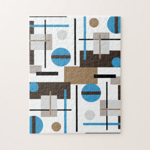 Retro style Abstract design pattern Jigsaw Puzzle