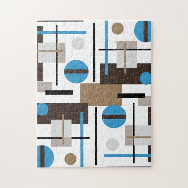 Retro style Abstract design pattern Jigsaw Puzzle (Vertical)