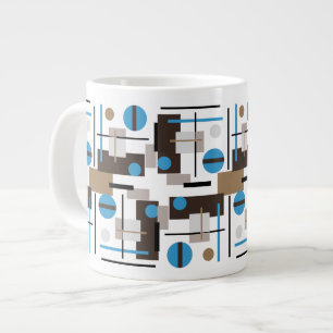 Retro style Abstract design pattern Large Coffee Mug