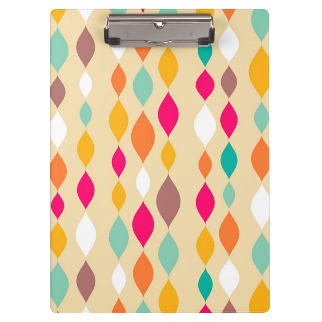 Retro style abstract pattern clipboard (Front)