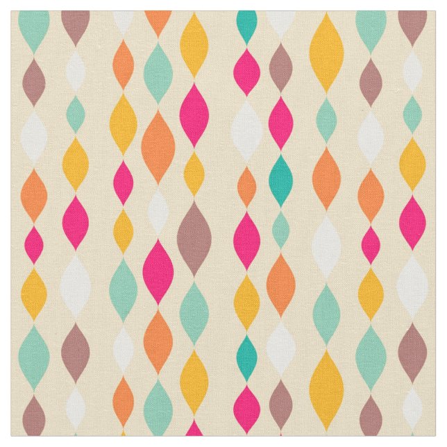 Retro style abstract pattern fabric (Close Up)