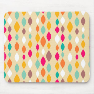 Retro style abstract pattern mouse pad