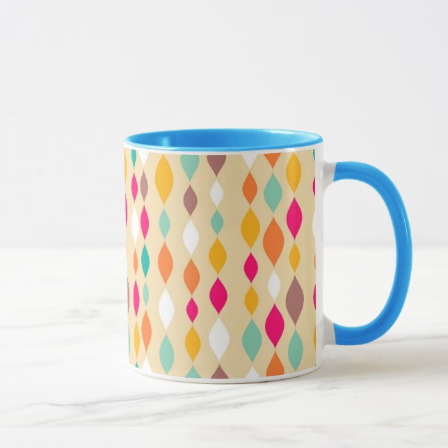 Retro style abstract pattern mug (Right)