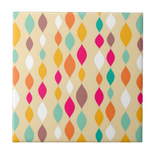 Retro style abstract pattern tile