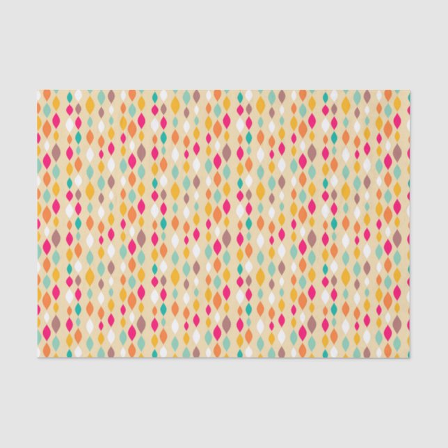 Retro style abstract pattern tissue paper (Front)