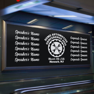 Retro-Style Automotive Conference Banner
