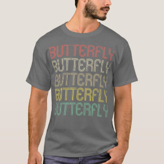 Retro Style Butterfly Swimming T-Shirt