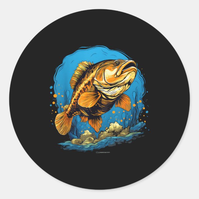 Retro Style Calico B  Classic Round Sticker (Front)