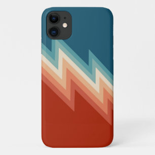 Retro style chevron pattern iPhone 11 case