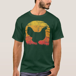 Retro Style Chicken Lover Funny Farmer Vintage Far T-Shirt