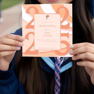 Retro Style Class of 2025 Graduation Party Invite