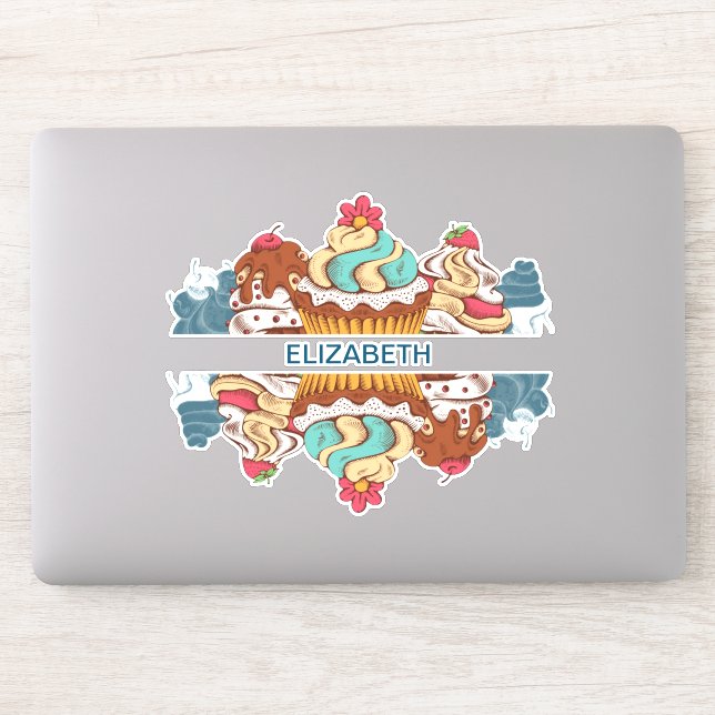 Retro Style Cupcakes Sweet Dessert (Computer)