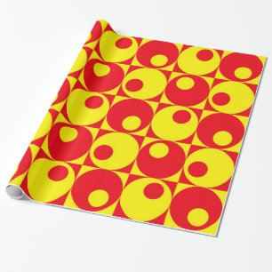 Retro style design wrapping paper
