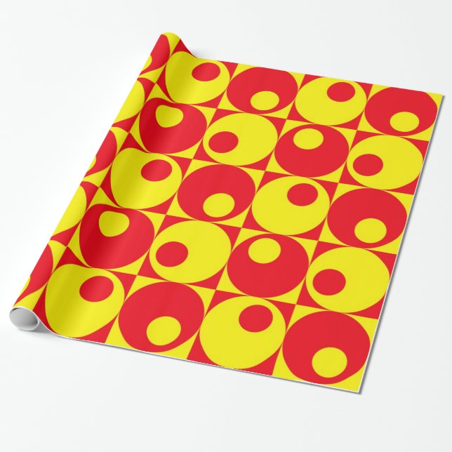 Retro style design wrapping paper (Unrolled)