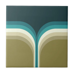 Retro style double arch decoration ceramic tile