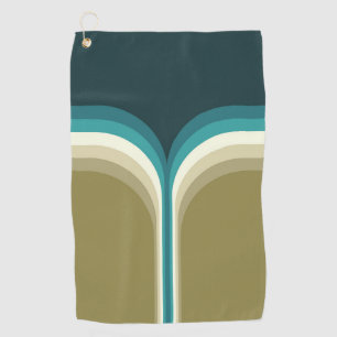 Retro style double arch decoration golf towel