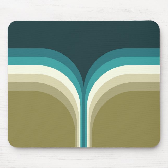 Retro style double arch decoration mouse pad (Front)