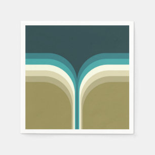 Retro style double arch decoration napkin
