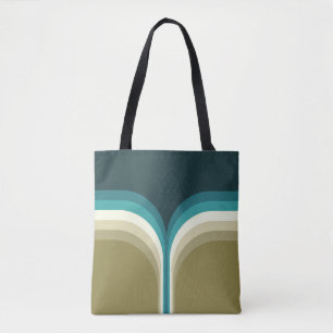 Retro style double arch decoration tote bag
