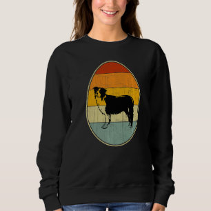 Retro Style Easter Egg Graphic Easter Day Border C Sweatshirt