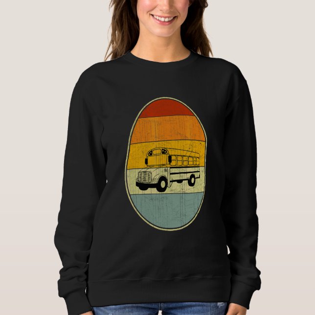 Retro Style Easter Egg Graphic Easter Day School B Sweatshirt (Front)